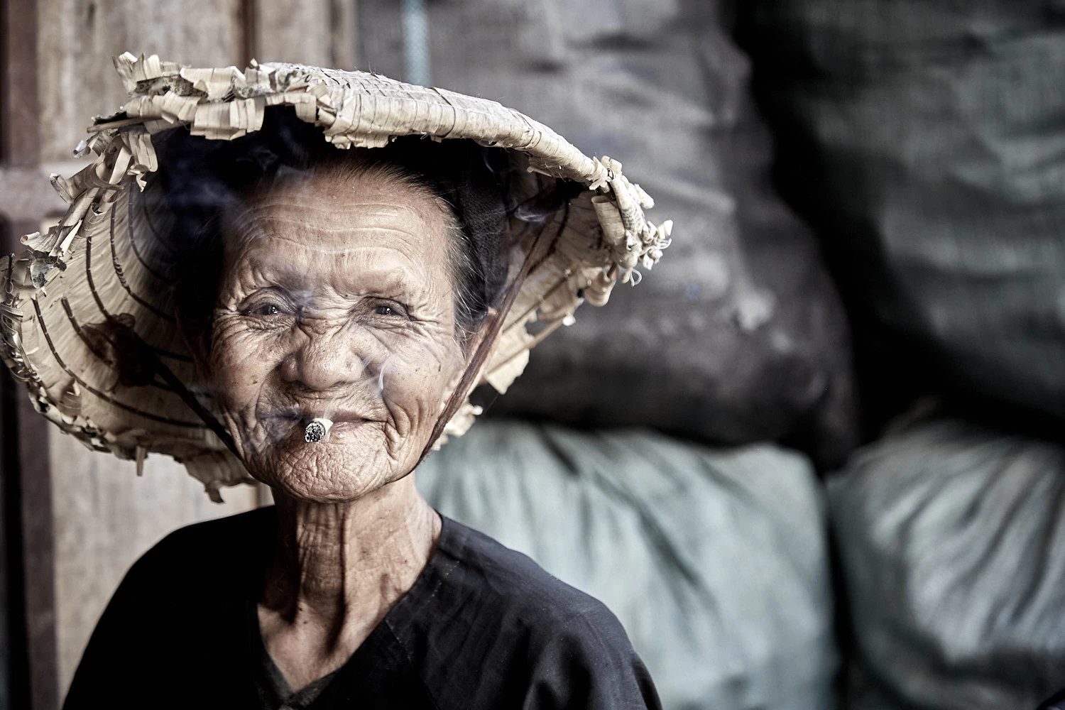 Portrait of a Vietnamese woman