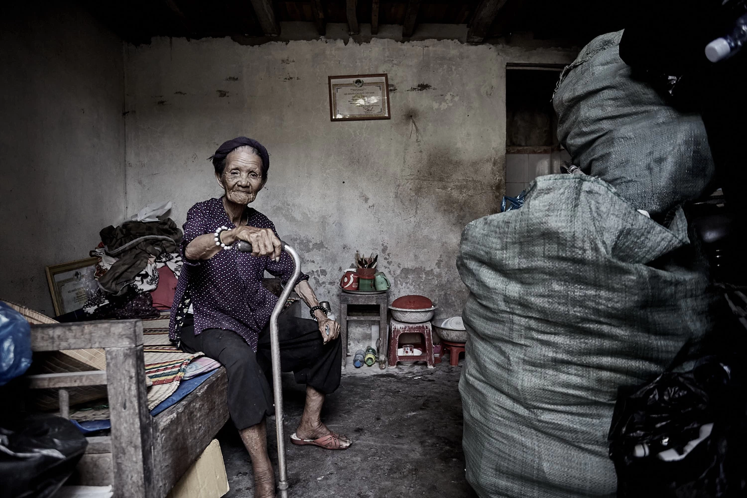Room of an old Vietnamese woman